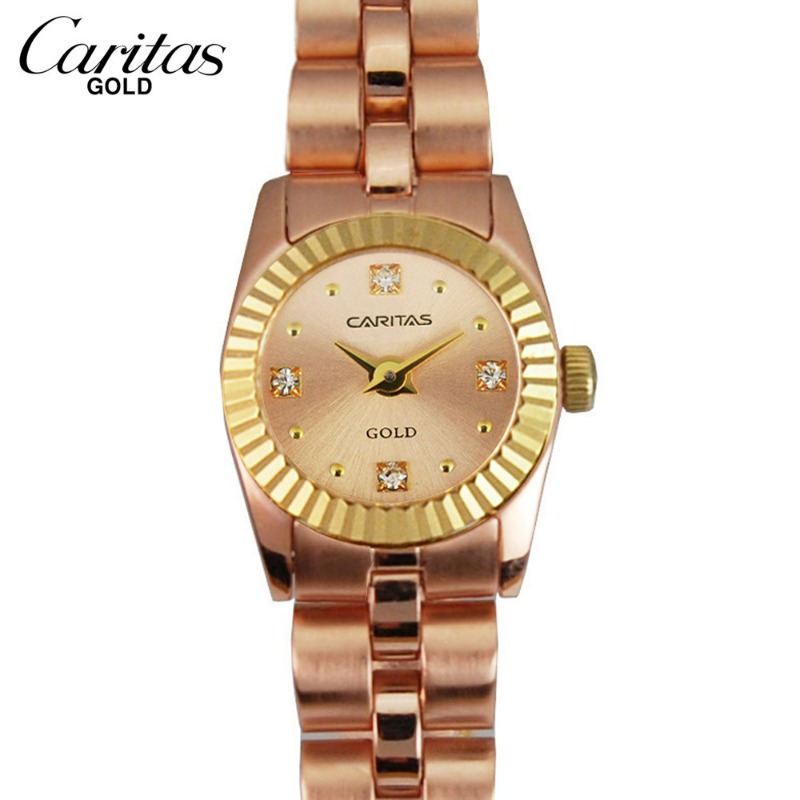 CARITAS/카리타스 18K 골드 여성 명품 시계 /C12000RRF/여성 팔찌 금 시계