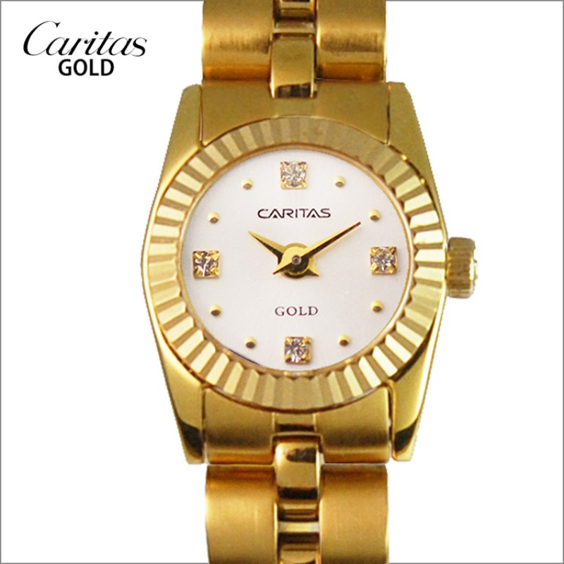 CARITAS / 카리타스 18K 골드 여성 명품 시계 / C288WGF / 여성 금 시계