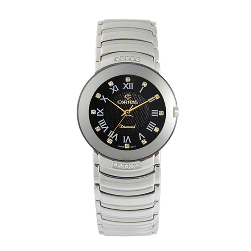 CARITAS / LACHEF / C1300M / Đồng hồ kim cương tự nhiên nam hàng hiệu / Đồng hồ quà tặng